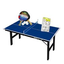 MINI MESA PING PONG Júnior MDP 12mm 1003 KLOPF + Kit 5055 + Kit 6 Bolinhas Brancas MINI MESA PING PONG Júnior MDP 12mm 1003 KLOPF + Kit 5055 + Kit 6 Bolinhas Brancas
