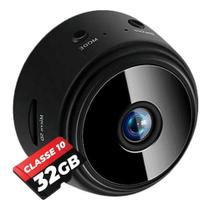 Mini micro câmera de segurança espiã wifi 1080p hd monitoramento wireless com Cartão 32gb