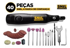 Mini Micro Retifica Elétrica Profissional Portátil Com 40 Peças Acessórios Mini Caneta Retífica de Gravação