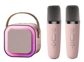 Mini Microfone De Karaokê Sem Fio Portátil Com Alto-falante