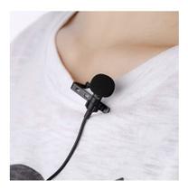 Mini Microfone De Lapela Com Presilha Omnidirecional