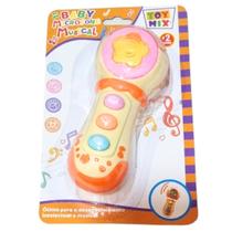 Mini Microfone Musical Brinquedo Infantil Com Luz som