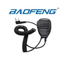 Mini microfone ptt para rádio comunicador baofeng