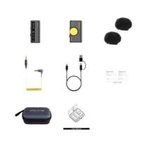 Mini Microfone Sem Fio Para Câmera Smartphone Computador Vlog Transmissão Ao Vivo Entrevista 7RYMS