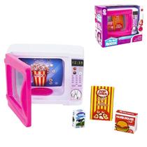 Mini Microondas Colorido Pequeno Interativo Com Acessórios