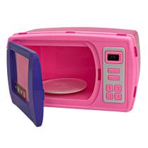 Mini Microondas Infantil com Prato Giratório diversão e praticidade para crianças