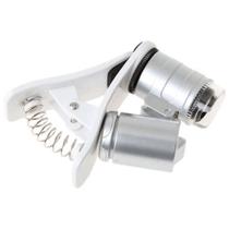 Mini Microscópio De Celular Com Ampliação De 60X Led