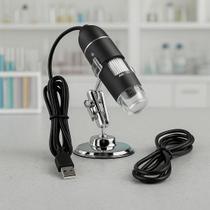 Mini Microscopio Digital Com Luz Para Celular Usb