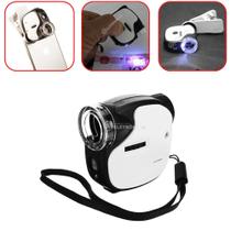 Mini Microscópio Lupa Conta-fio 55x Luz Uv Com Clip Para Celrlar qualidade 57004 - Jiaxi