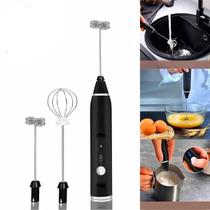 Mini Mixer 2 Em 1 Manual Misturador Bebidas 2 Em 1 Inox