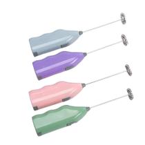 Mini Mixer Batedor Misturador Giratorio A Pilha Bebidas Café Cappuccino Milk Shake Ovos