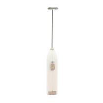 Mini Mixer Elétrico para Bebidas de Inox e Plástico Branco - Lyor