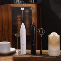 Mini Mixer Elétrico Portátil Recarregável USB 3 Velocidades para Bebidas Shakes Ovos Gemada Mini Mixer Elétrico Portátil Recarregável USB 3 Velocidades para Bebidas Shakes Ovos Gemada