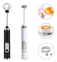 Mini Mixer Misturador De Bebida 2 Em 1 Eletrico Espuma Leite