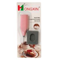 Mini Mixer Misturador Elétrico Inox Rosa - Hongxin - Quanhe