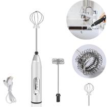 Mini Mixer Portátil 2 Em 1 Inox para Café e Bebidas