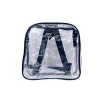 MINI mochila AZUL MARINHO infantil transparente cristal escola viagem lancheira piscina brinquedo