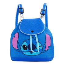 Mini Mochila Azul Stitch Piscando Olho 19x9x19cm - Disney Mini Mochila Azul Stitch Piscando Olho 19x9x19cm - Disney