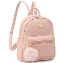 Mini mochila Barsine Girls Fashion Xadrez de couro rosa