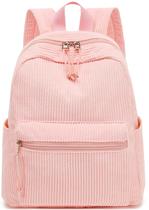 Mini mochila Bluboon 33 cm de veludo cotelê para meninas e mulheres