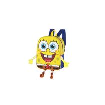 Mini Mochila Bob Esponja Pés/Mãos Pelúcia Luxcel 022119 Cor:Amarelo