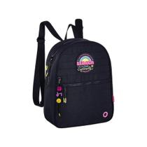Mini Mochila Bolsa Luluca Love Yourself Preta - Semax