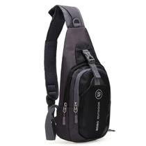 Mini Mochila Bolsa Pequena Transversal Masculina Pochete de Peito de Ombro e Costas Impermeável Premium