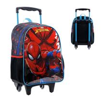 Mini Mochila Carrinho Marvel Homem Aranha Preta/Azul Xeryus