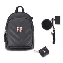 Mini Mochila com Case e Chaveiro Rebeca Bonbon