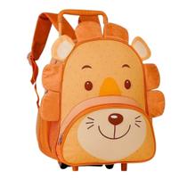 Mini Mochila Com Rodinhas Pets Panda Leão Urso - Clio