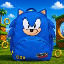 Mini Mochila Costas Sonic Tiny Bb Creche Infantil Meninos