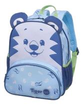 Mini Mochila De Costa Infantil Tigor Bb Little Cor Azul