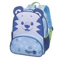 Mini Mochila de Costas Infantil Tigor T. Tigre Little Azul Resistente Alças Ajustáveis Escola Passeios