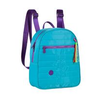 Mini Mochila De Costas Luluca C/ Chaveiro Azul E Roxo Semax