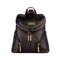 Mini mochila de couro Cecília preta Feminino