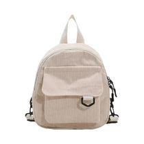 Mini Mochila de Veludo Minimalista - Ideal para Estudantes e Mulheres