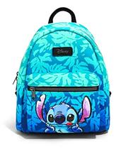 Mini Mochila Disney Lilo & Stitch - Hot Topic - Folhas Azuis