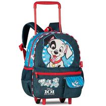 Mini Mochila Escolar de Rodinha 101 Dalmatas Disney DL27035B