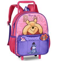 Mini Mochila Escolar de Rodinha Ursinho Pooh Disney PO27041B Mini Mochila Escolar de Rodinha Ursinho Pooh Disney PO27041B