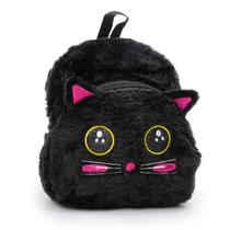 Mini Mochila Escolar e Para Passeio Infantil Bichinho de Pelúcia Gatinho e Unicórnio