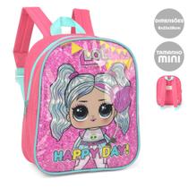 Mini Mochila Escolar Infantil Lol Pink- IS37454LO-PK - Luxcel