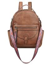 Mini mochila FADEON Designer Leather para mulheres