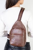 Mini mochila feminina transversal de couro liso Jenny Mini mochila feminina transversal de couro liso Jenny