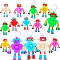 Mini mochila Fidget Bubble Toys Roaqua Pop Robot, pacote com 24 Mini mochila Fidget Bubble Toys Roaqua Pop Robot, pacote com 24