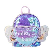 Mini Mochila Infantil Com Asas Hello Baby 23Cm X 27Cm