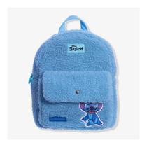 Mini Mochila Infantil Pelúcia Stitch Passeio Shopping Disney