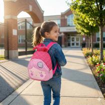 Mini Mochila Infantil Sereia Costas Menina Creche Passeio Pequena Leve Ajustável Sortida Mini Mochila Infantil Sereia Costas Menina Creche Passeio Pequena Leve Ajustável Sortida