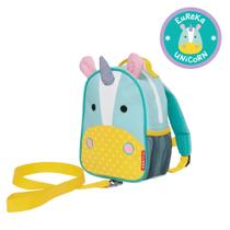 Mini mochila infantil zoo unicórnio com alça de segurança skip hop