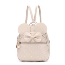 Mini mochila KL928 para meninas Bowknot Polka Dot em couro PU Mini mochila KL928 para meninas Bowknot Polka Dot em couro PU