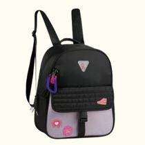 Mini Mochila Luluca Lançamento 2024 Compartimento P Tablet- Preta